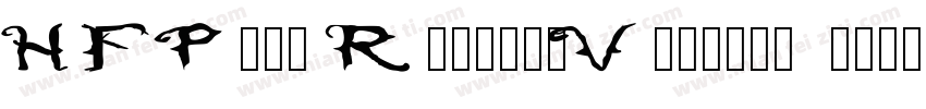 HFPoet RegularVersion 120字体转换